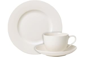 VILLEROY & BOCH Villeroy und Boch For Me serwis do kawy dla 4 osób, porcelana premium, biały, 12-częściowy