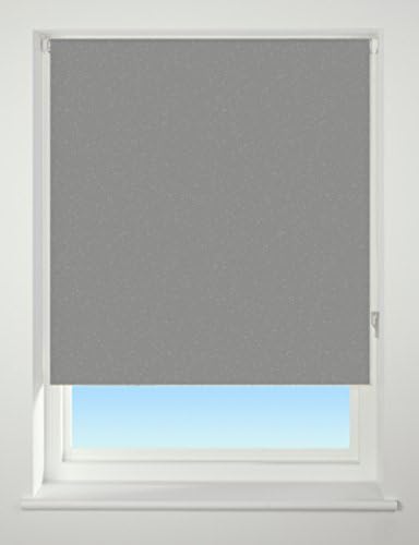 Universal Textured Thermal Blackout Roller Blind, Sparkle Grey, W150cm