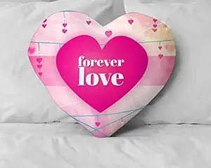DreamVio Love Heart Shaped Velvet Cushion/Plush/Pillow for Gifting on Birthdays,Anniversaries, Valentine Day Color - Multi (Size- 15x17 inch) Shape 42