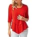 Produktbild ESAILQ Damen Elegant Viskose Sommer Festlich Cold Shoulder Stehkragen Dorothy Perkins Orange ichi Saree Weiss hailys Beige Schulterfreie soliver(XL,Rot)