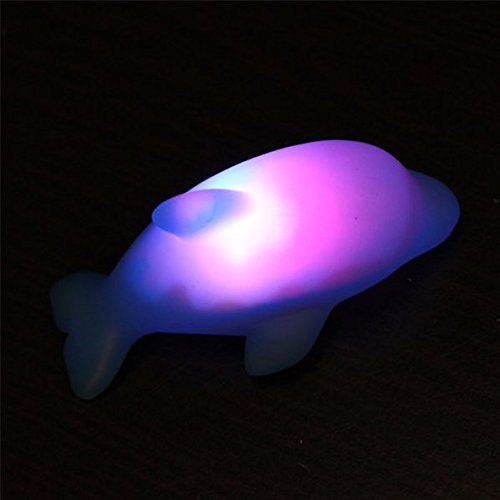 2Pcs Baby-netter bunter LED-blinkender Delphin Badespielzeug - 4