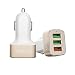 Produktbild nica 3-Port USB Quick-Charge 3.0 Auto-Ladegerät, Car Charger Schnellladegerät Mini Ladestecker Adapter Kfz Zigaretten-Anzünder, Power Ladeadapter für Apple Samsung Huawei Sony HTC LG Nokia Navi Tablet