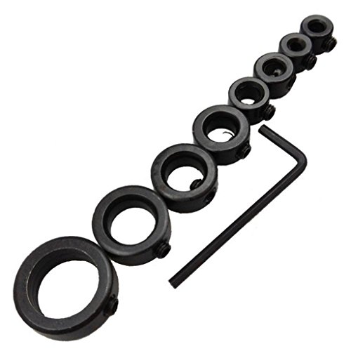 Gazechimp 8 tlg Set Tiefenanschlagringe 3 – 16 mm - 5