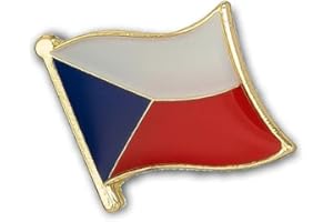CLJ CHARLES LE JEUNE Pin's Bandiera Repubblica Ceca Galleggiante – Bandiere – Qualità di finitura – Spilla – Spilla – Spilla – Spilla – Spilla – Spilla – Spilla, Taglia unica, Lega di acciaio