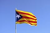 BANDERA de CATALUÑA ESTELADA BLAVA 90 x 60cm - BANDERA CATALANA INDEPENDENTISTA – CATALUNYA 90 x 60 cm