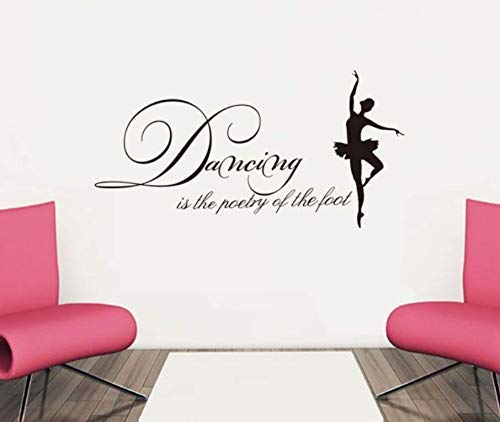 Vinyl Wall Decals 2018 New Designs Dancing is The Potery Removable Vinyl Wall Stickers Home Decor Wall Art Decals