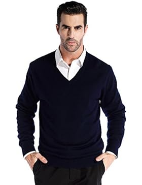 CHAUDER Kaschmir Herren V-Ausschnitt Pullover