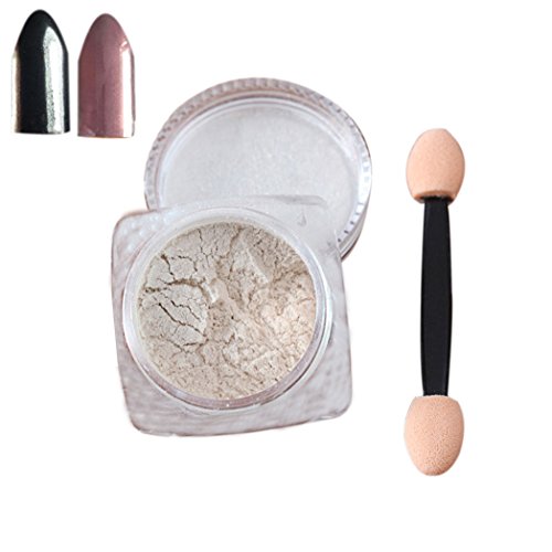 Vovotrade ✿✿Heiß!!! 2 / Box Splitter Nagel Glitter Pulver shinning Pulver Make-up Kunst DIY Chrom Pigment (Rosa)