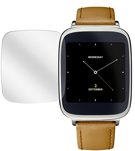 dipos Asus ZenWatch Schutzfolie (2 Stück) - kristallklare Premium Folie Crystalclear