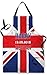 Produktbild L&S Prints spritzwassergeschützt NEUHEIT Cartoon KÖNIGLICHE HOCHZEIT HARRY Meghan Schürze 19.05.18 Union Jack