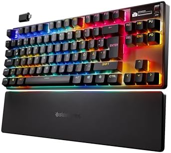 SteelSeries Apex Pro TKL Wireless Gen 3 - Tastiera Gaming - HyperMagnetic - OmniPoint 3.0 - Attuazione regolabile - Innesco rapido - Preimpostazioni di gioco - Tocco rapido/SOCD - DE Layout QWERTZ