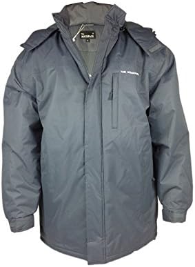 Waterproof Fleece Lined Winter Jacket Slant Zip Pockets with Thermal Padded Storm Hood Tapered seams Full zip Coat Top Outdoor walking Dry Warm Snow Skiing Windproof