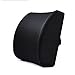 Produktbild Haliseng Lendenwirbelstütze Kissen Rückenkissen, für Bürostuhl für Ihr Zuhause, Bürostuhl, und Auto, ergonomisches Memory Foam Design mit Cool Mesh-Gewebe von Taille Schmerzen schwarz