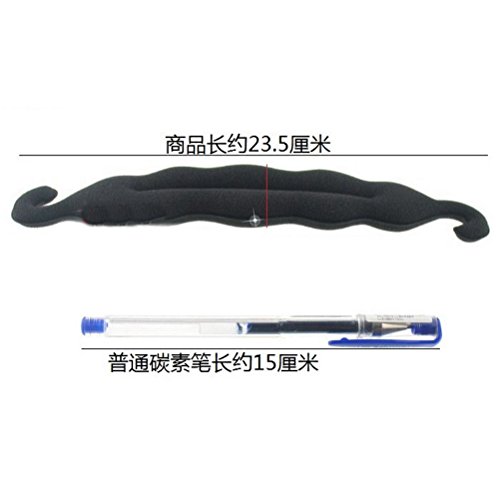 sumaju Schwamm Clip, Schwamm Schaumstoff DIY Hair Styling Donut Bun Twist Werkzeug Lockenwickler Maker Clip 2 Stück Shown as picture - 3