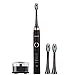 Produktbild ACEVIVI S8 Elektrische Zahnbürste Schallzahnbürste Elektrozahnbürste Electric Toothbrush mit Schalltechnologie Tiefenreinigung Wiederaufladbar, 2 Minuten Timer, 5 Reinigungs-Modi, 3 Aufsteckbürsten Bürstenköpfe Schwarz