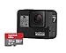 Produktbild GoPro HERO7 Schwarz mit der SanDisk 32G-Speicherkarte Wasserdichte Digitale Actionkamera mit Touchscreen, 4K-HD-Videos, 12-MP-Fotos, Livestreaming, Stabilisierung