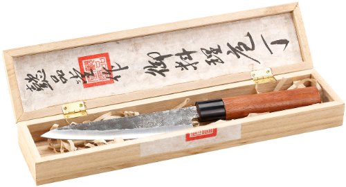 PEARL Allzweck-Küchenmesser mit Griff aus Afrikanischem Rosenholz - 2