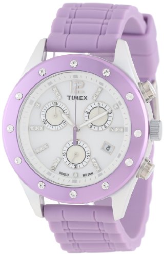 Timex Damen-Armbanduhr Modern Originals Sport Chronograph Silikon T2N832