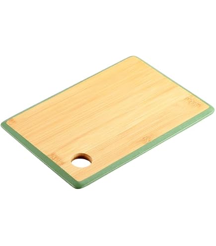 Planche à Découper En Bambou Wenrescry 32x22cm - Épaisseur 1,8cm | Naturelle, Robust & Facile à Nettoyer