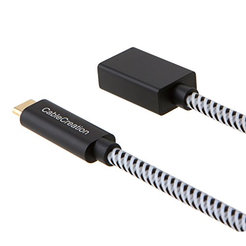 USB Typ C Kabel, cablecreation 3.3 Füße Super Speed Gen 2 (10 Gbps) USB 3.1 Typ-C männlich auf C Kabel von-Frauen, 1 m/Weiß und Schwarz - 3