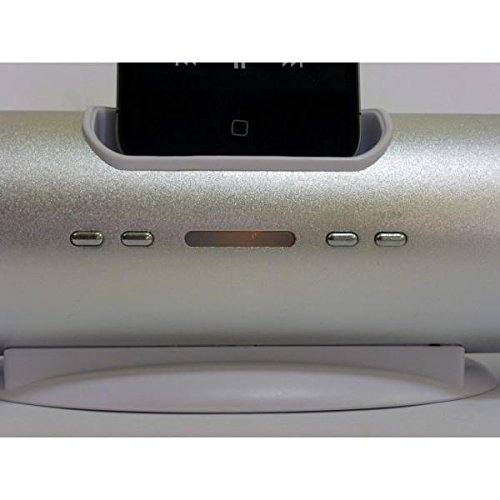 Lautsprecher und Dock – für iPhone, iPod, PC, Notebook – Farbe Silber Lautsprecher und Dock – für iPhone, iPod, PC, Notebook – Farbe Silber