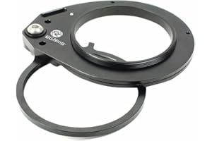BGNing M67 Gewinde 67 mm rot Swing Makro Objektiv Flip Adapter Halterung Klemme Tauchfilter für DSLR Unterwassergehäuse (schwarz)