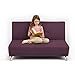 Plum Purple 2 Seater Convertible Clic Clac Childrens Sofa Bed