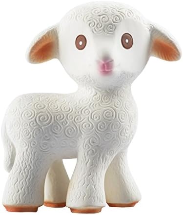 Mia the Lamb Teething Toy - Hermetically sealed - 100% Pure Natural Rubber, BPA, PVC, phthalates Free