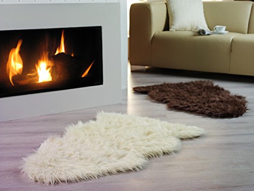 Lammfell-Imitat 70x100cm versch. Farben Lammfellimitat weiß