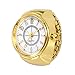 Produktbild Neu Armbanduhr FGHYH Herren Dial Quartz Analog Watch Creative Steel Cool Elastic Quartz Finger Ring Watch Uhr Armbanduhr(Gold)