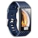 Produktbild YUOKI99 Fitness Armband mit Pulsmesser,Wasserdicht IP68 Fitness Tracker Farbbildschirm Uhr Aktivitätstracker Schrittzähler Uhr Smartwatch Schlafmonitor Schrittzähler Blutdruckmonitor(Blue)