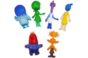 Gxlaihly 6 Pezzi Inside Out 2 Figures Toys, Inside Out 2 Figura, Regalo di Anniversario di Compleanno for Ragazzi Ragazze e Appassionati di Film