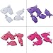 Elite99 5pcs Wearable Toenail UV Gel Polish Remover Clip Caps Reusable Soak Off Wraps Clamp Plastic Acrylic Nail Art Salon Pedicure Tools (White)