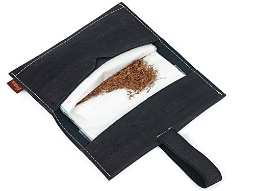 SIMARU Tabaktasche Drehertasche aus stabilem Kork, ideal für deinen Drehtabak / Tabak, Tabakbeutel bzw. Tasche in vielen Farben erhältlich, Tabaketui für Herren und Damen - 6