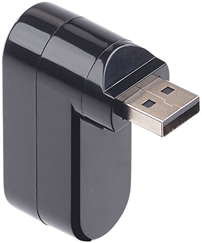 Xystec USB-2.0-Hub mit 3 Ports und microSD-Kartenleser, 180° drehbar - 6
