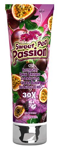 Fiesta Sun - Sweet Pea Passion - Instantly Dark Creamy Oil with Black Bronzing Beads 236ml Bottle