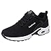 Produktbild BIKETAFUWY Freizeitschuhe Unisex Schwarz Sneaker Laufschuhe Freizeit Straßenlaufschuhe Rutschfeste Running Gym Fitness Freizeitschuhe Dicker Boden Atmungsaktiv