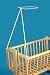 10 Piece Baby Crib Bedding Set 90x40cm Fits Swinging / Rocking Cradle (Hearts Beige Check)