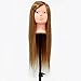 22 Inch 60% Real Hair Training Head Mannequin For Hairdressing & Make Up + Clamp
