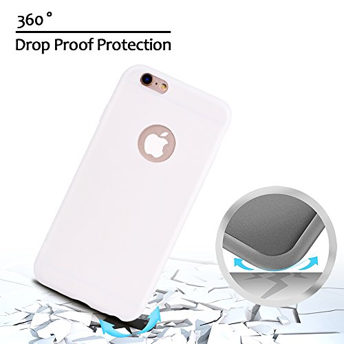 Funda iPhone 6 Plus E-Lush Suave Silicona TPU Carcasa Ultra Delgado Flexible Gel Parachoques Goma Mate Opaco Case Cover Amortigua Golpes Protectiva Caso para iPhone 6 Plus 5 5 Pulgadas Smartphone Anti-Rasgu o y Resistente Tapa - Blanco Funda iPhone 6 Plus E-Lush Suave Silicona TPU Carcasa Ultra Delgado Flexible Gel Parachoques Goma Mate Opaco Case Cover Amortigua Golpes Protectiva Caso para iPhone 6 Plus 5 5 Pulgadas Smartphone Anti-Rasgu o y Resistente Tapa - Blanco