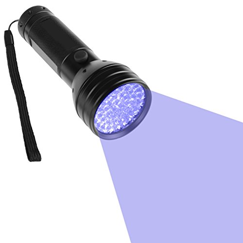 Moobom 51 LED Violet Taschenlampe UV-Licht Spot Detektor 3 Batterien Enthalten - 8
