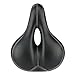 Produktbild sijueam Universal Design Bike Sitz Sattel mit Klemme Weich Silikon Gel Hollow Out Kissen Pad für MTB Mountain Road Bike Sitz Schutzhülle Big mit dicker Schock ABSORBE Spring, 3 Farben erhältlich.