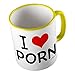 Produktbild I love Porn  lustige Tasse - Kaffeetasse - Kaffee-Pott  hochwertig bedruckt mit lustigem Spruch  Die perfekte Geschenk-Idee