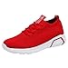 Produktbild SSUPLYMY Damen Leichte Laufschuhe Mesh Atmungsaktiv Turnschuhe Schnürer Sportschuhe Sneaker Fliegende Gewebte Elastische Sneakers Bequem Rutschfeste Freizeitschuhe 35-40