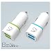 VG Munoth C207 Car Charger 2.4 A Dual Port - White green. Micro USB cable included RS.349.00