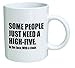 Produktbild Funny Mug 11OZ - Some people just need a high five with a chair, in the face. Brother. Cool Birthday gift for coworkers, Men & Women, Him or Her, Sister - Idea for a Boyfriend, by Yates and Franco