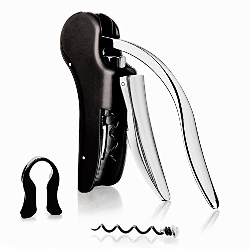 Preisvergleich Produktbild Firlar Weinflasche Hebelöffner Korkenzieher Einzigartiges Geschenkset mit Folienschneider - Kaninchen-Stil Schraubenzieher Bar Zubehör-Idee Für Frauen, Männer, Sie, Ihn, Jahrestag, Geburtstag, Weihnachten, Paare, Freundschaft, Weinkenner Geschenk