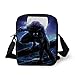 Produktbild LULABE Fantasy World,Surreal Werewolf with Electric Eyes in Full Moon Transformation Folkloric,Purple Blue Print Kids Crossbody Messenger Bag Purse