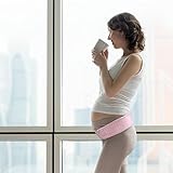 Bracoo atmungsaktive Bauchbinde und Schwangerschaftsbandage | Bauchstütze für Schwangere vor und nach der Geburt | Bauchband rosa - 5