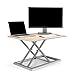 Produktbild AIMEZO Höhenverstellbar 55-430 mm Stehtisch Sit Stand Converter Tisch Monitor Laptop Riser Plattform Station Last bis zu 11.3 kg (Weiße Birke)